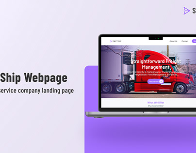 SwiftShip Webpage: Freight Company