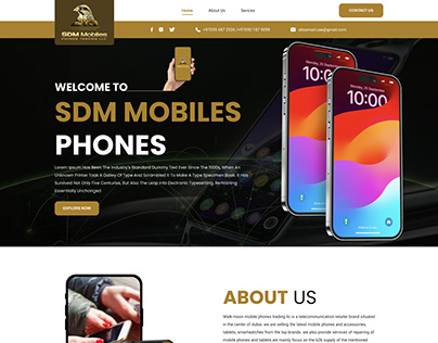 SDM Mobile Phone Home Page