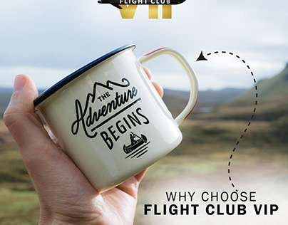 VIP Flight Club social media post design