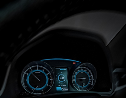 Project thumbnail - Stylish instrument cluster