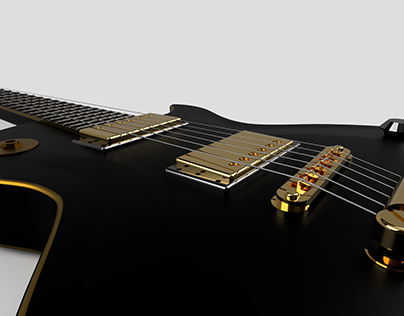Gibson Les Paul Guitar Render