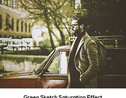 Green Sketch Saturation Effect