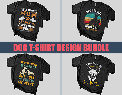 New Dog T-Shirt Design Bundle