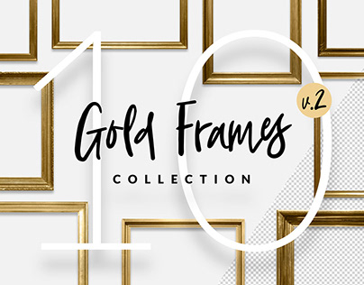 10 Gold Frames Collection v2