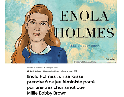 New art & review, Enola Holmes - for Le Mag du Ciné