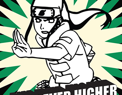Neji Hyuga Aim Ever Higher Poster