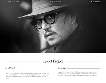Johnny Depp | Biographical | Landing Paga Design