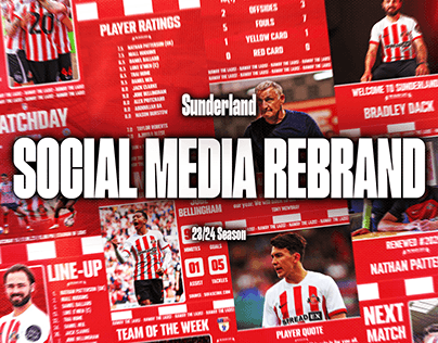SOCIAL MEDIA REBRAND | Sunderland AFC 23/24 Season