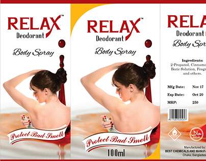 Relax Deodorant Body Spray Relax