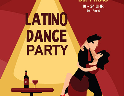 Latino party poster