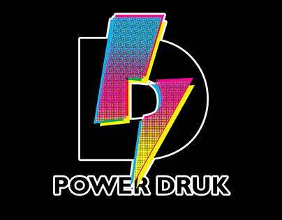 POWER DRUK - logo animation, bliboard