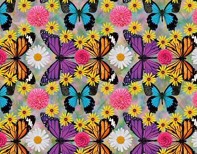 Kaleidoscope Butterfly Pattern - 2015