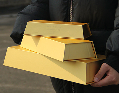 gold bar gift box