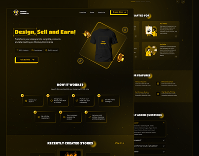 Website Design UI/UX | Print On Demand