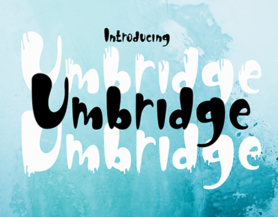 Umbridge triple font
