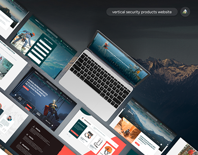Vertical security products website - UX UI Project