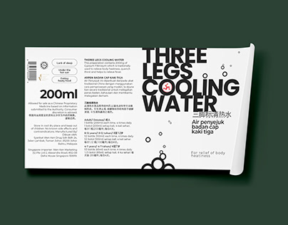Three Legs Cooling Water (Packaging Redesign)