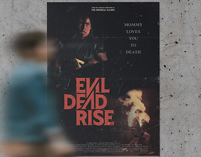 Poster work for Evil Dead Rise (2023)