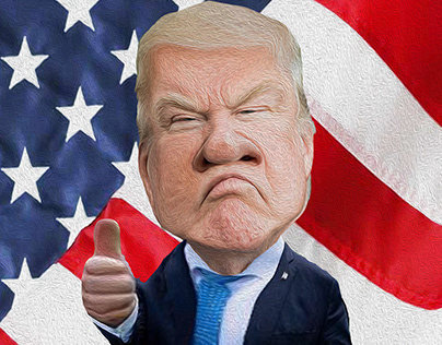 Caricatura Trump Deformación de Imagen
