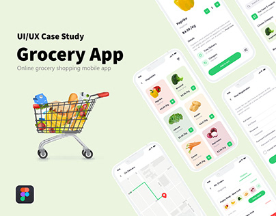 Project thumbnail - Grocery eCommerce App UI/UX Case Study