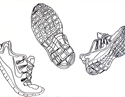 Nike Shoe Drawing
