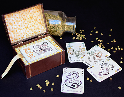 Harry Potter Typographic Playing Cards
