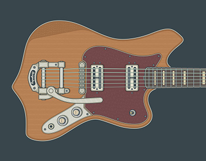 Fender Maverick Dorado Guitar Art
