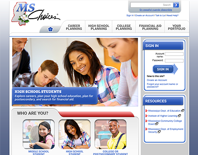 MS Choices Website Design