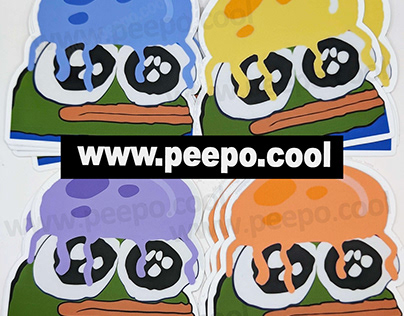 Pepe Frog Stickers Dye-Cut Vinyl