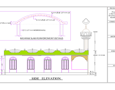 Mosque Floor plan elevation