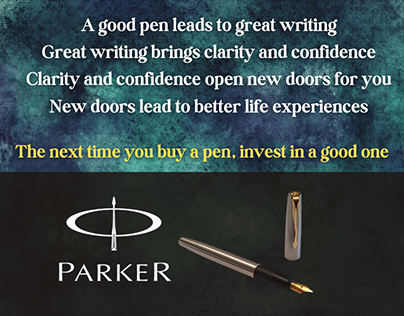 Parker Pen Spec Ad