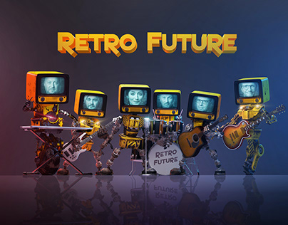 Retro Future Band poster