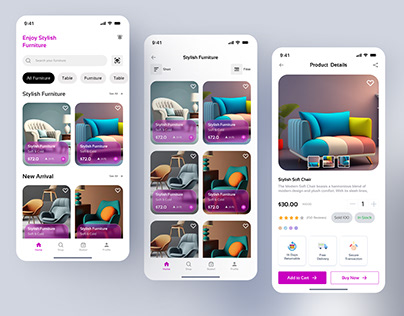 Furniture App Design | E-commerce