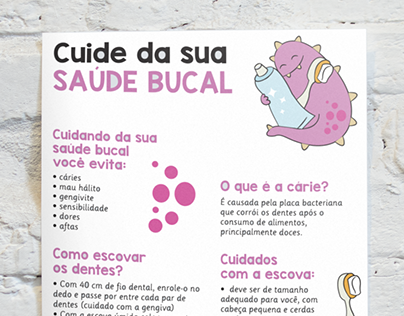 Cartaz Informativo Saúde Bucal