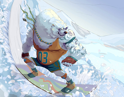 Snow BEAR skating
