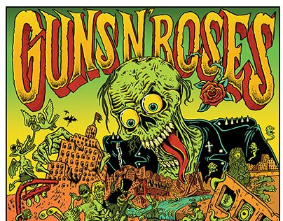 Guns N´Roses São Paulo concert poster