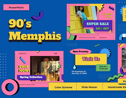 90s Memphis Fashion - PowerPoint