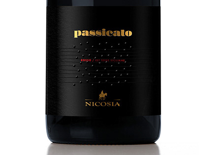CANTINE NICOSIA // PASSICATO / product identity