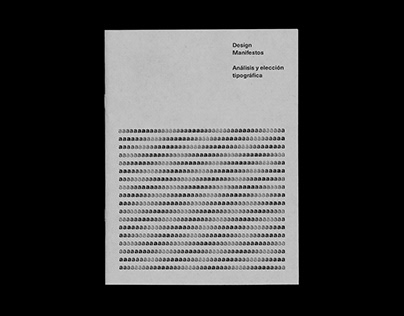 Design Manifestos — Typography comparison