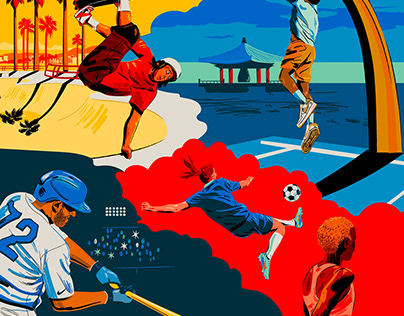 Nike “Commitment to L.A.” Lettering & Illustrations