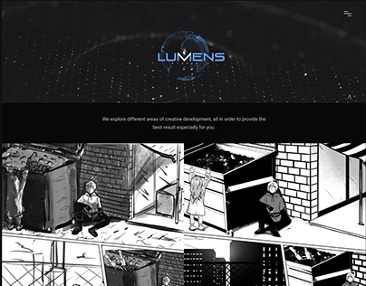 Lumens, website design