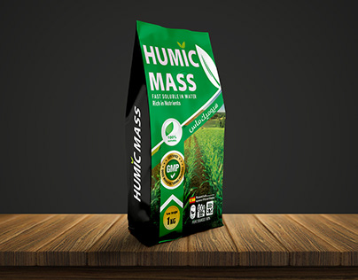 Humic Mass agricultural fertilizer packaging design