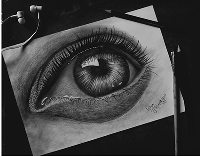 HyperRealistic Eye Sketching