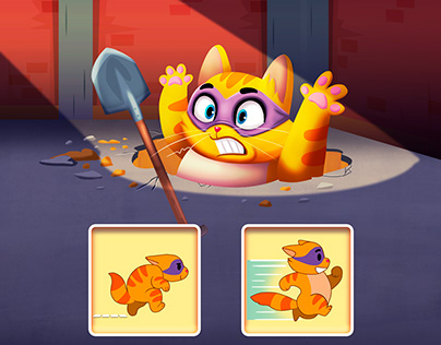 Aniamtions for game: Save the Cat (Fox Cub Games)