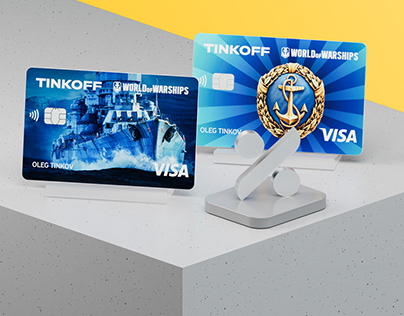 Project thumbnail - Tinkoff × World of Warships card design