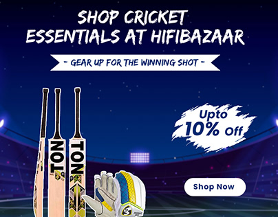 Cricket bat Creative Ad | Social Media Post
