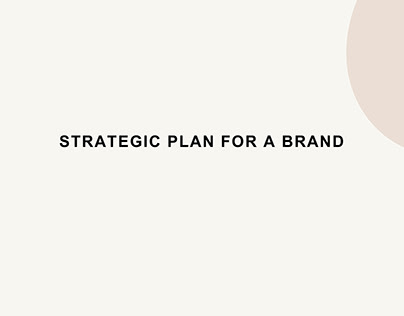 Strategic Plan for a Brand