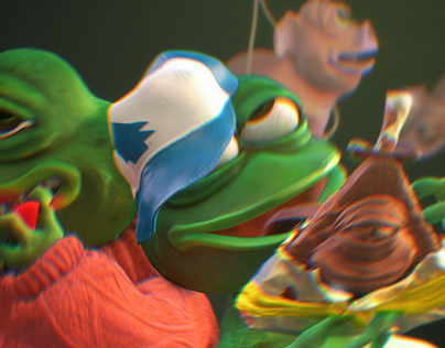 3D Gravity Falls PEPE frog