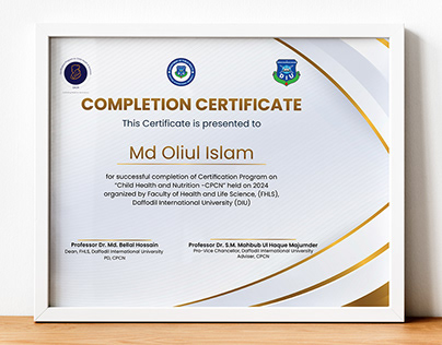 Certificate Design for Academy