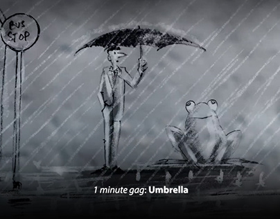 1 minute gag: Umbrella